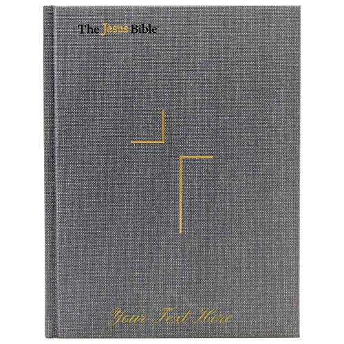 Personalized The Jesus Bible ESV Edition Cloth Over Board Gray