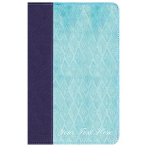 Personalized NKJV Daily Devotional Bible for Women Purple/Blue LeatherTouch