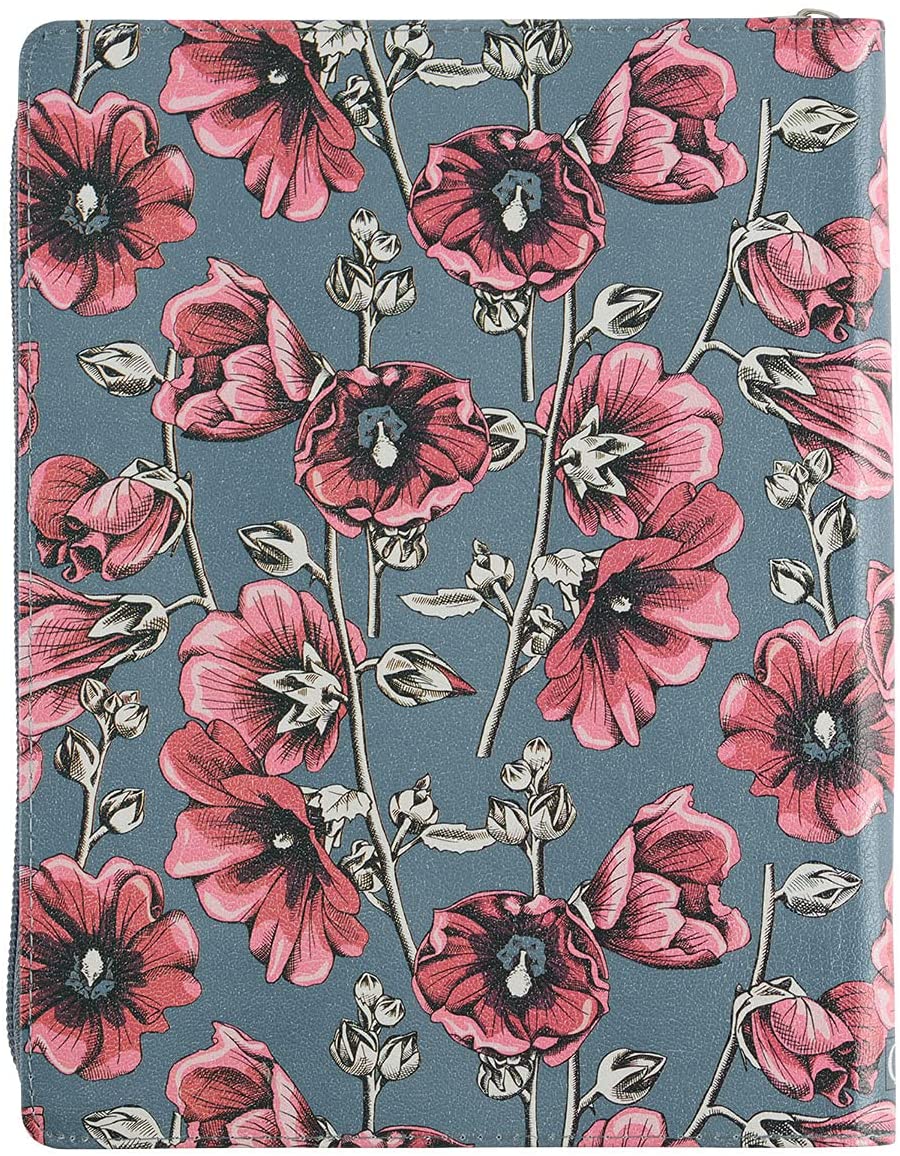 Personalized 2022 Grace Upon Grace Large Floral Faux Leather 18-month Planner For Women