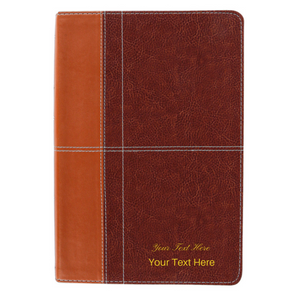 Personalized NIV Life Application Study Bible Third Edition Brown Leathersoft Red Letter Edition