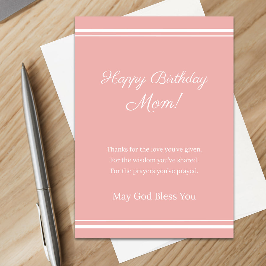 Christian Mom Birthday Card