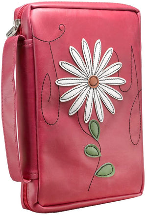 Psalms 16:11 Faux Leather Pink Personalized Bible Cover for Women