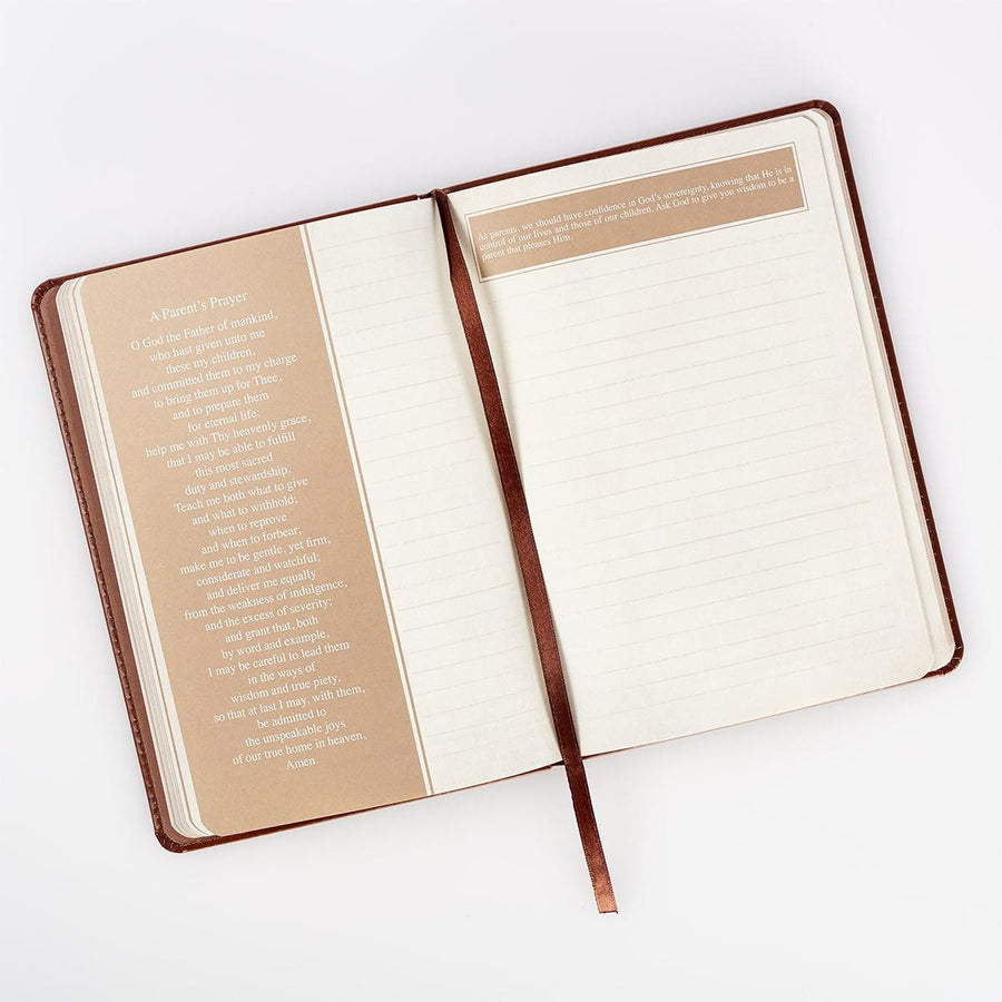 The Lord's Prayer Matthew 6: 9-13 Brown LuxLeather Prayer Journal