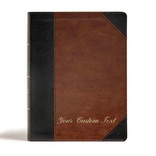 Personalized CSB Tony Evans Study Bible Indexed LeatherTouch Black/Brown Christian Standard Bible