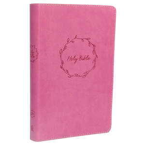 Personalized Custom Text Your Name KJV Deluxe Gift Holy Bible Pink Leathersoft King James Version