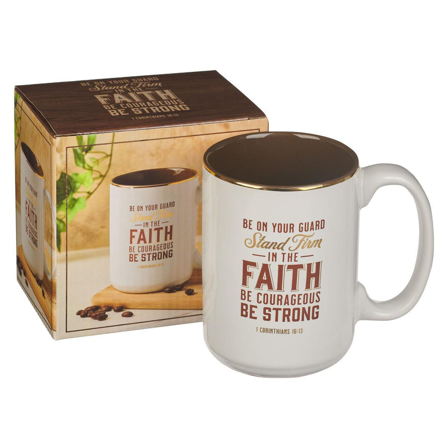 Stand Firm 1 Corinthians 16:13 White Ceramic Coffee Mug