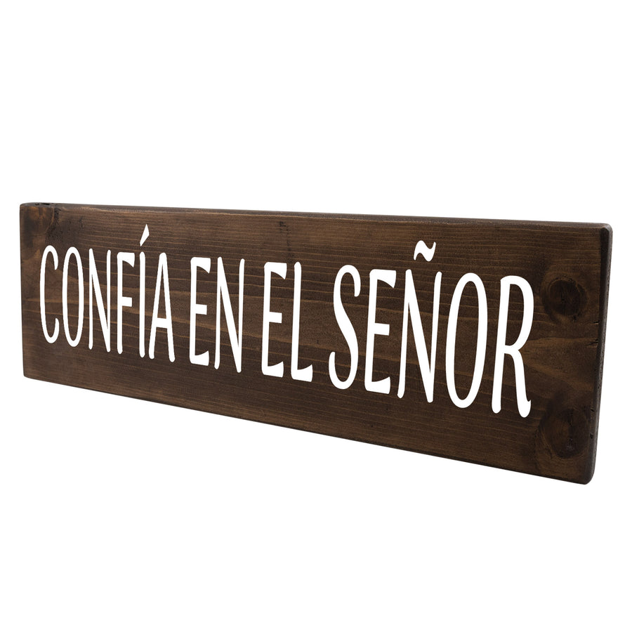 Confía En El Señor Spanish Wood Decor