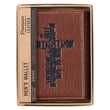 Load image into Gallery viewer, Names of Jesus Brown Full Grain Leather Trifold Wallet
