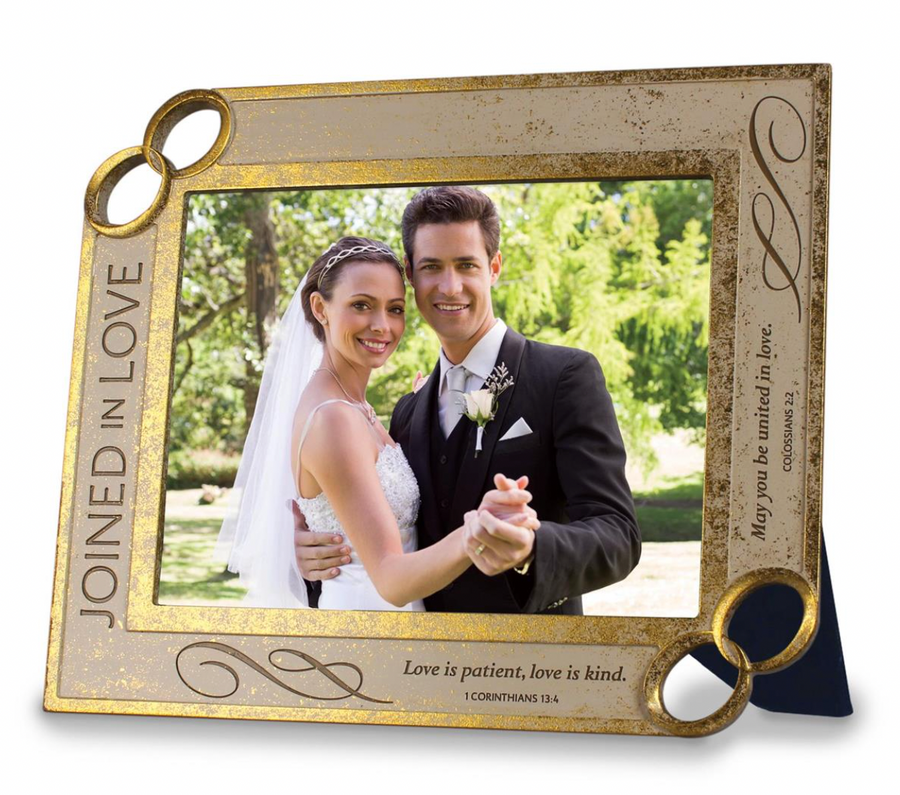 Joined in Love 1 Corinthians 13:4, 6-7 Desktop 8x10 Picture Frame