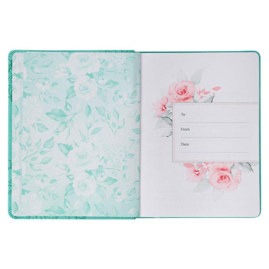 Here I Am, LORD Teal Faux Leather Devotional