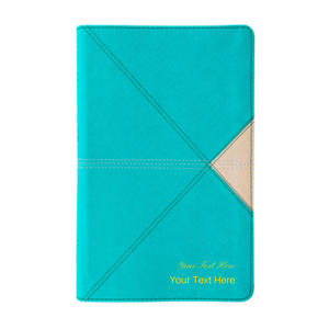 Personalized NASB Comfort Print Thinline Bible Soft Teal Leather Red Letter Edition