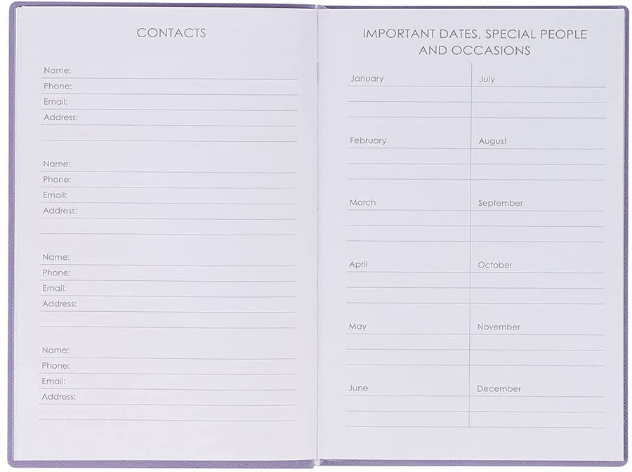 Personalized 2022 His Grace is Sufficient Purple Faux Leather My Yearly Planner - 2 Corinthians 12:9