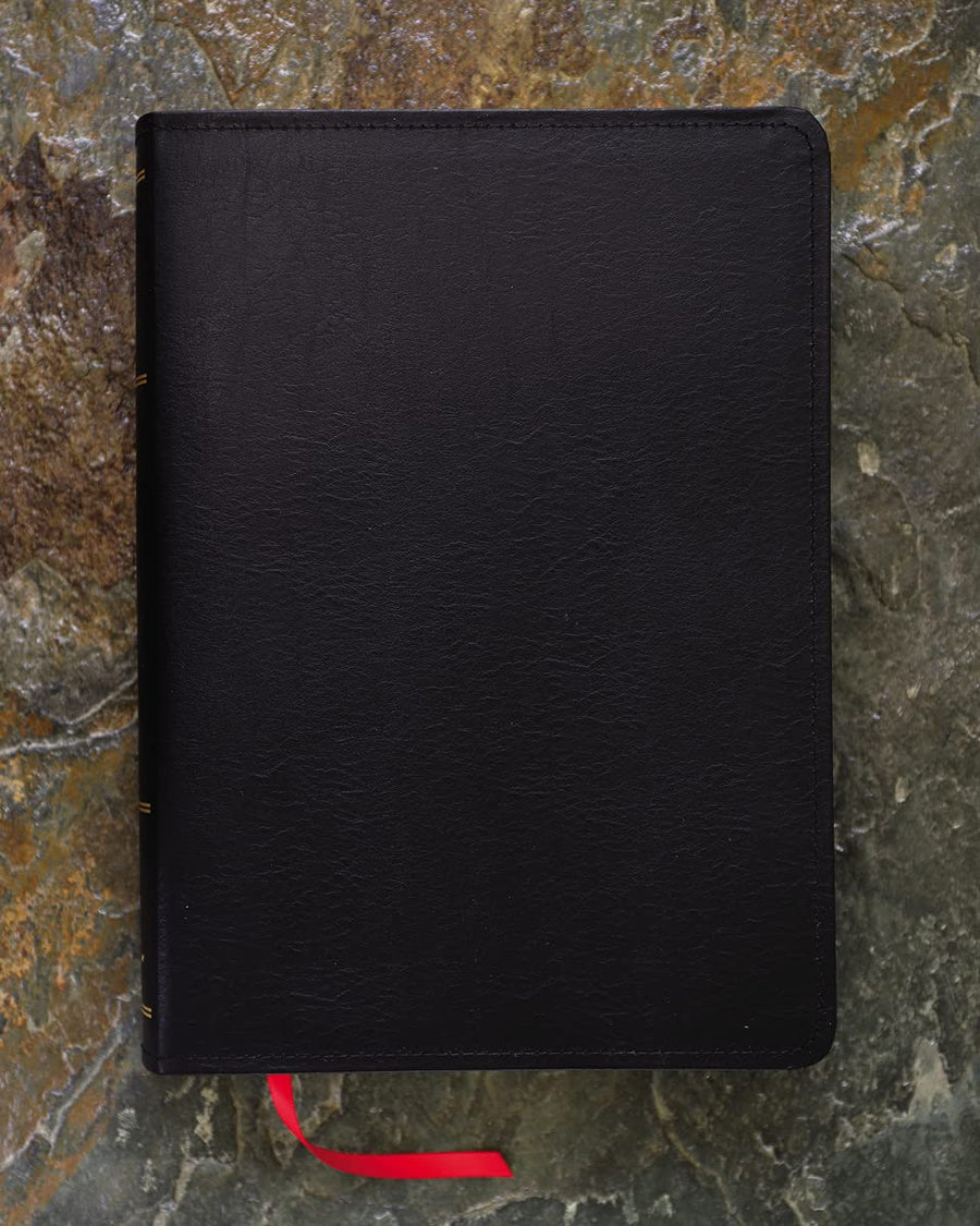 Personalized NKJV Thompson Chain-Reference Bible Red Letter Bonded Leather Black