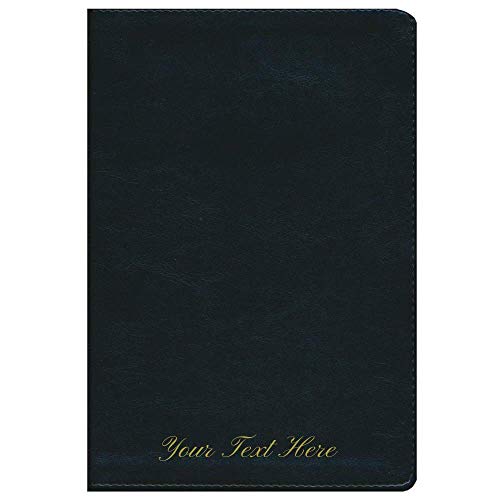 Personalized The KJV Open Bible Comfort Print: Complete Reference System Leathersoft Black