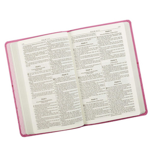 Personalized Bible Custom Text Your Name KJV Gift Edition Pink Faux Leather King James Version