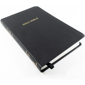 Personalized KJV Thinline Bible Comfort Print Black Leathersoft