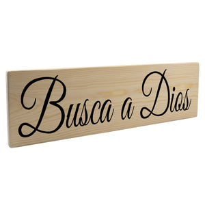 Busca a Dios Wood Decor