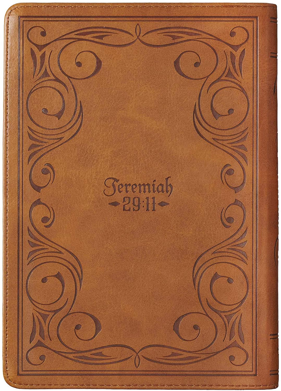 I Know the Plans Jeremiah 29:11 Tan Zipper Closure Journal