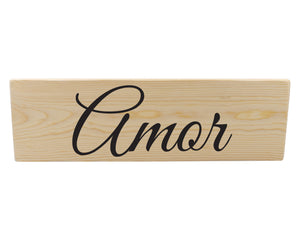 Amor Spanish Wood Decor