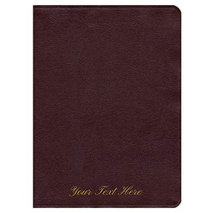 Personalized The Ryrie NAS Study Bible Bonded Leather Burgundy Red Letter Edition