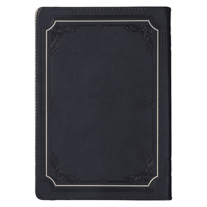 Personalized Journal Custom Text Your Name Be Strong and Courageous Black Classic Journal with Zippered Closure - Joshua 1:9