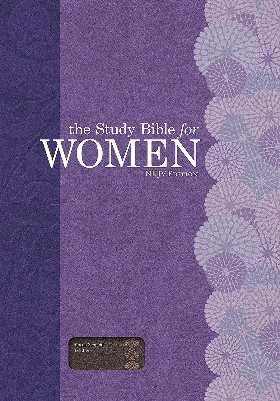 Personalized The Study Bible for Women: NKJV Edition, Cocoa Genuine Leather