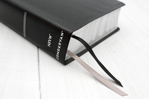 Personalized Custom Text NIV Life Application Study Bible Third Edition Bonded Leather Black