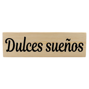 Dulces sueños Spanish Wood Decor