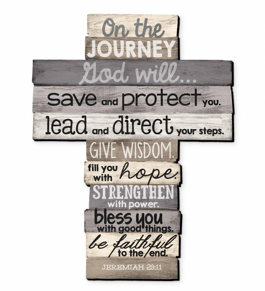 Journey Jeremiah 29:11 Tabletop Wall Cross