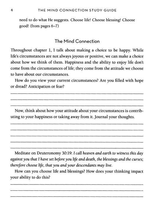 The Mind Connection Study Guide - Joyce Meyer