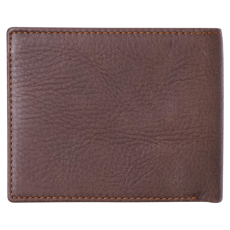 Wings Like Eagles Isaiah 40:31 Dark Brown Genuine Leather Wallet