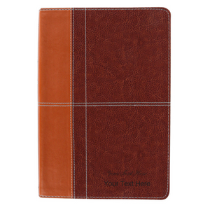 Personalized NIV Life Application Study Bible Third Edition Brown Leathersoft Red Letter Edition