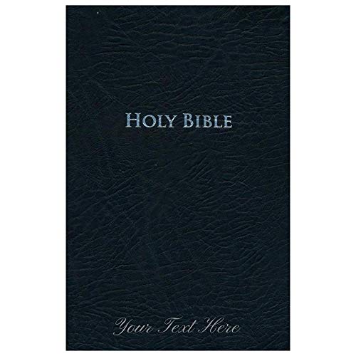 Personalized KJV Study Bible Large Print Bonded Leather Black Red Letter Edition: Second Edition