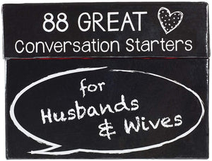 88 Great Conversation Starters for Husbands & Wives Boxed Cards