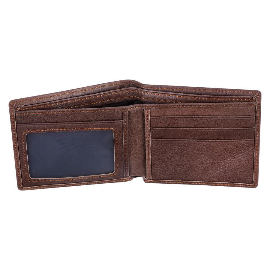 Wings Like Eagles Isaiah 40:31 Dark Brown Genuine Leather Wallet