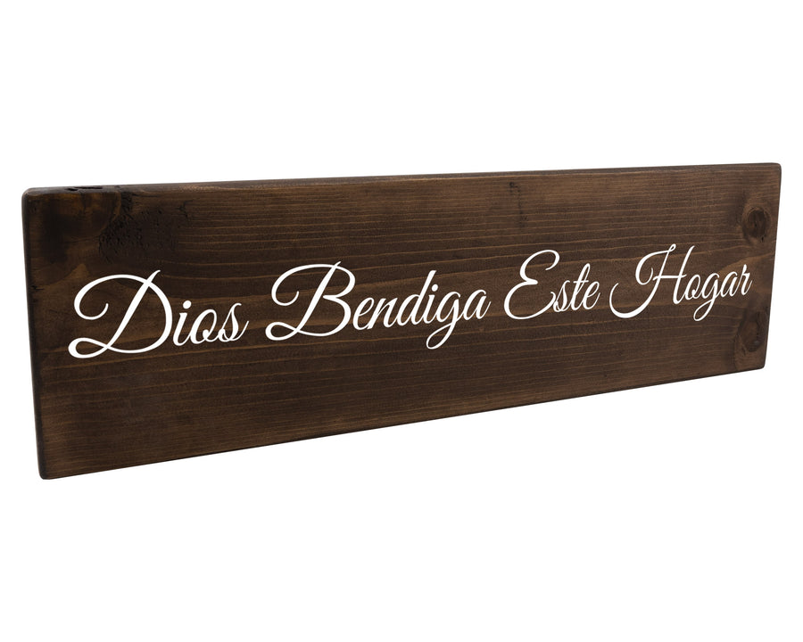 Dios Bendiga Este Hogar Spanish Wood Decor