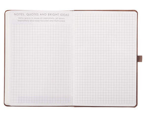 Baxter Undated Planner Brown Faux Leather