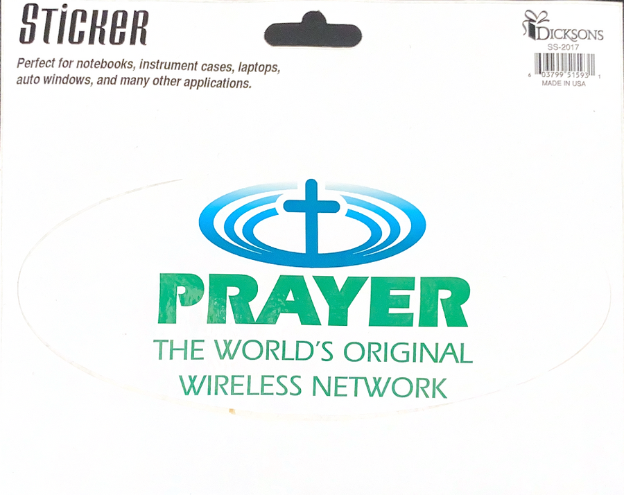 Prayer Wireless Network Sticker