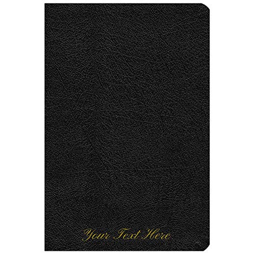 Personalized NASB Thinline Bible Giant Print Bonded Leather Black 1995 Text Comfort Print