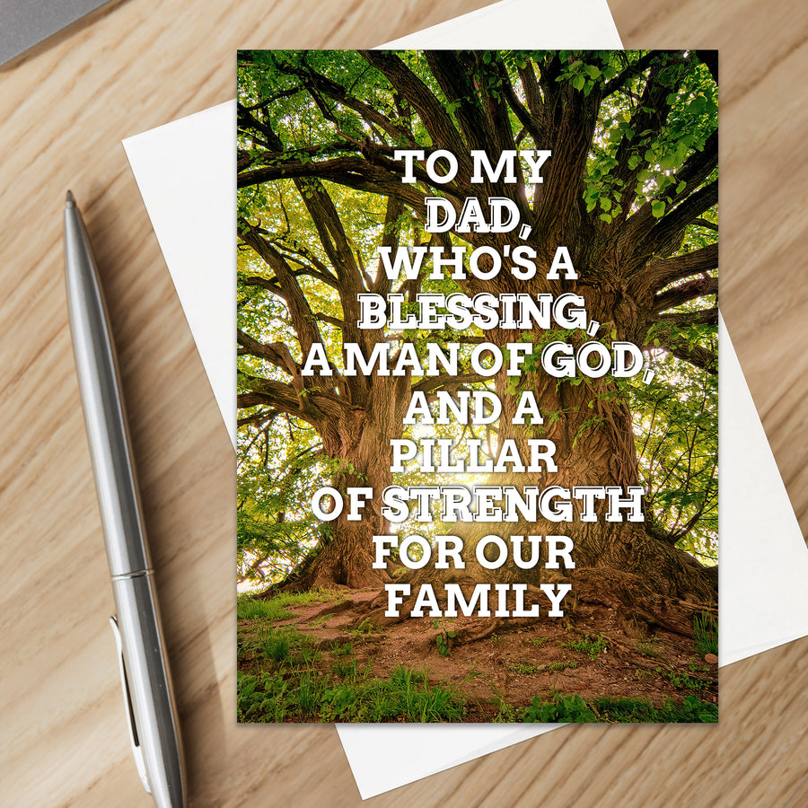 Christian Dad Appreciation Card