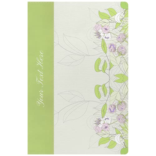 Personalized NKJV The Study Bible for Women Edition Green/Wildflower LeatherTouch