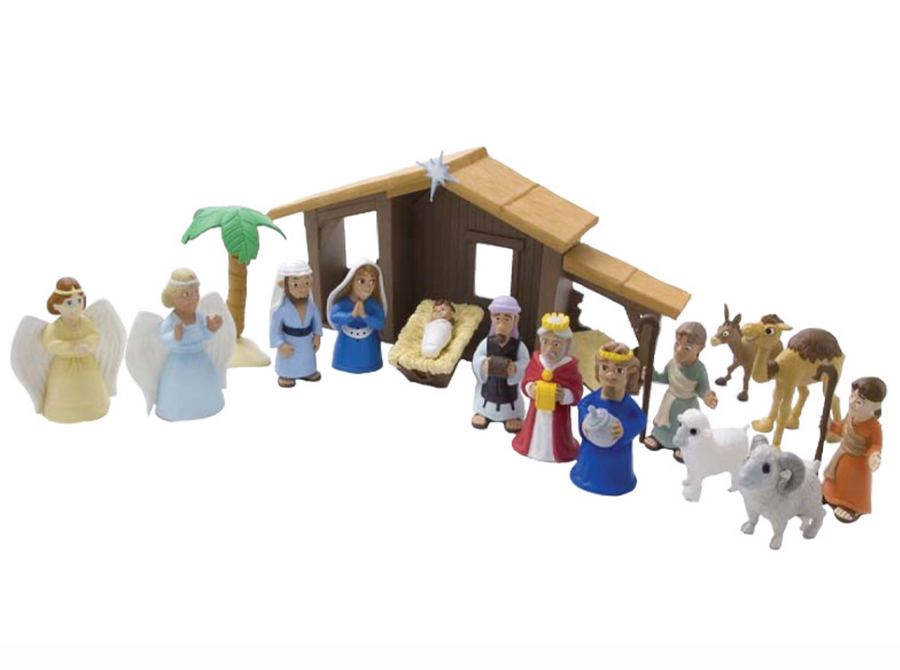 Toy Playset Nativity w/Talking Mary