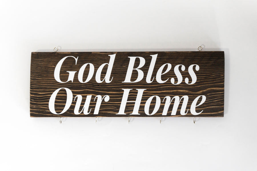 God Bless Our Home Wood Decor