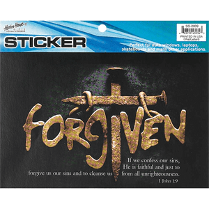 Forgiven 1 John 1:9 Sticker